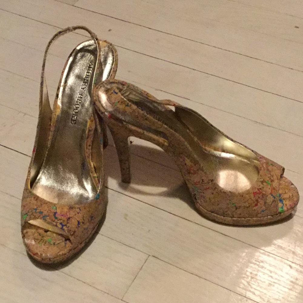 Sling Back Peep Toe Heels